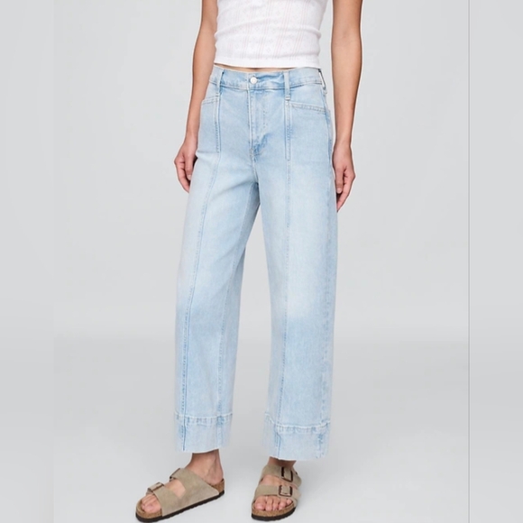 GAP Denim - Gap Wide Leg High Rise Stride Ankle Light Denim Jeans 27/4P